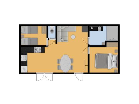 Mobile home 4 persons - Vulture