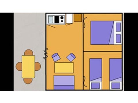 Glampingtent 4 personen - Eco - Lodge Tent (zonder sanitair)