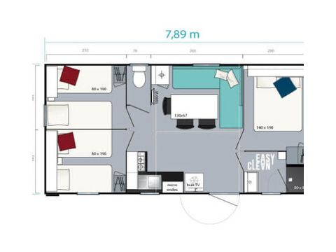 Mobilhome 6 personas - Feliz