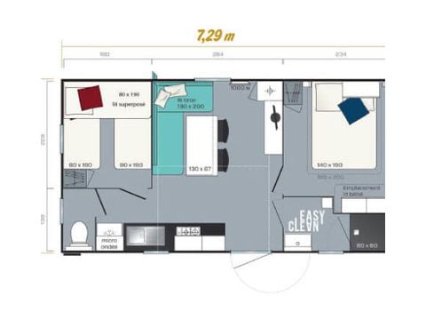 Mobile home 5 persons - Nono