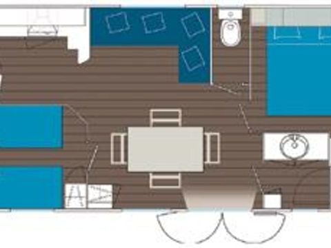 Stacaravan 4 personen - SAVANNAH