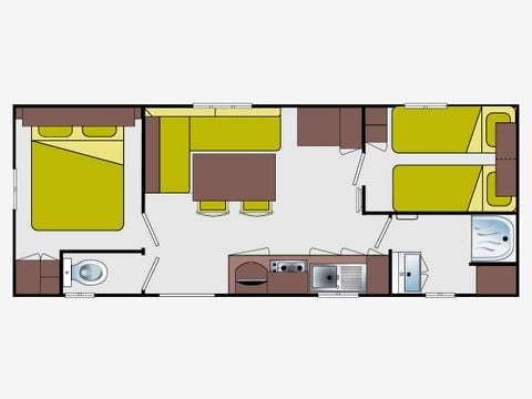 Mobile home 4 persons - 18 M²