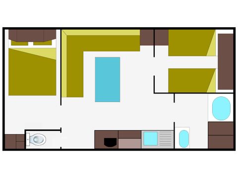MOBILE HOME 5 people - Mobile home 21M² second category
