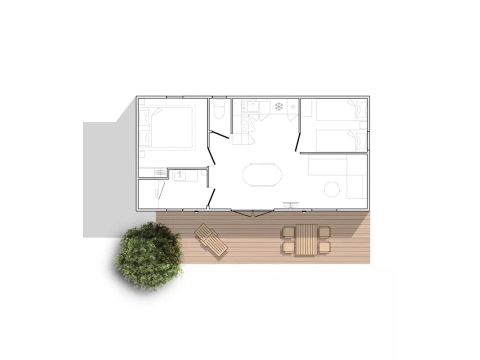 Stacaravan 4 personen - Gezellig 3 Kamers 4 Personen Stacaravan 4 personen - Gezellig 3 Kamers 4 Personen
