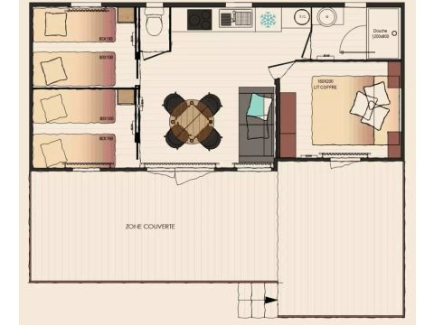 Stacaravan 6 personen - Cottage Manyara 4 Kamers 6 Personen Stacaravan 6 personen - Cottage Manyara 4 Kamers 6 Personen
