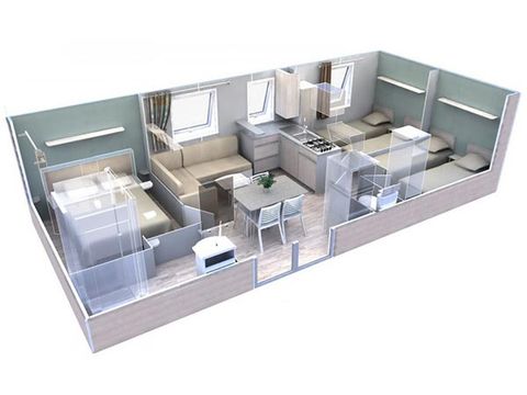 LODGE 6 persone - Cottage Pergola 6p - 3 camere da letto