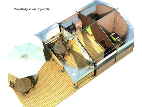 TIENDA DE CAMPAÑA 5 personas - Albergue sin instalaciones sanitarias