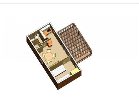 CHALET 4 people - S150 - AIR CONDITIONING - TV - BED LINEN - FINAL CLEANING