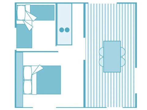 CHALET 5 persone - Ciela Cabane 2 camere da letto