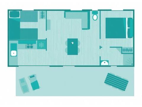 CASA MOBILE 5 persone - Ciela Prestige Taos 2 camere da letto di cui una suite padronale