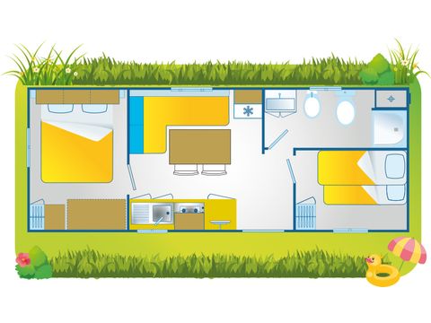 MOBILHOME 6 personas - Happy Relax (ladera)