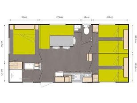 MOBILE HOME 6 people - O'Hara + Air Conditioning