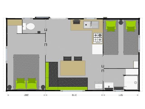 Mobile home 6 persons - Ibiza