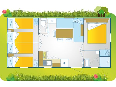 Mobile home 7 persons - Happy premium suite Area J