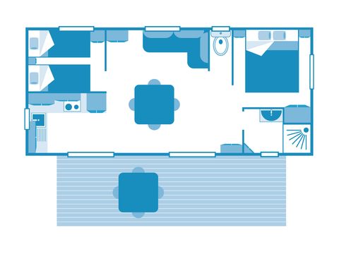 MOBILHOME 4 personnes - Cottage 4p 2ch ****