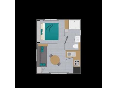 MOBILHOME 2 personas - Mobil-home Confort 18m² 1 cama (2020) 2 pers