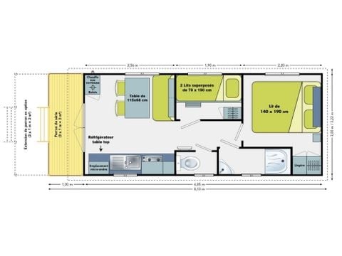 UNIEKE ACCOMMODATIE 4 personen - Caravan