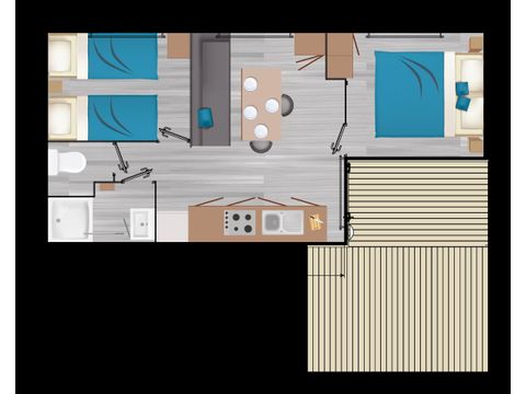 MOBILE HOME 4 people - DECLIK CLIM
