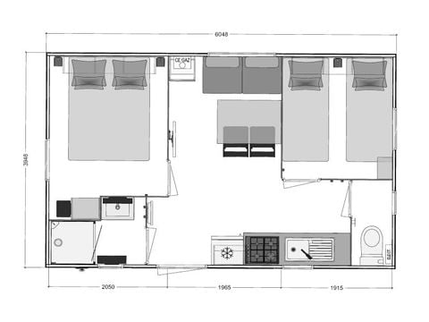 MOBILHOME 4 personas - BIKINI CLIM