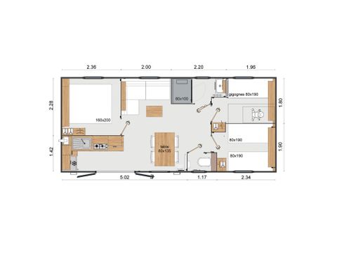 Mobile home 6 persons - ALTANA