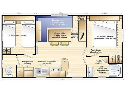 MOBILHOME 4 personnes - Confort