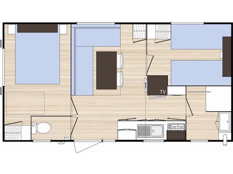 MOBILHOME 4 personas - ESPACIO