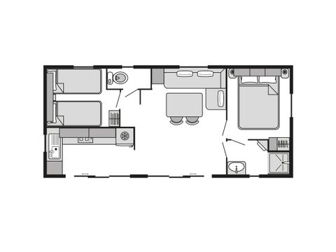 MOBILE HOME 6 people - Riviera STANDARD 4/6 persons