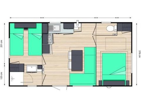 MOBILHOME 4 personas - KETCH