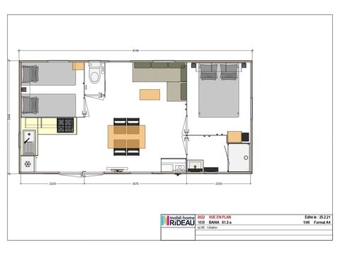 Casa mobile 4 persone - Ciela Privilège - 2 camere - Da letto - Barbecue