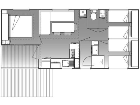 CASA MOBILE 6 persone - OHARA COTE CONFORT - 3 camere da letto