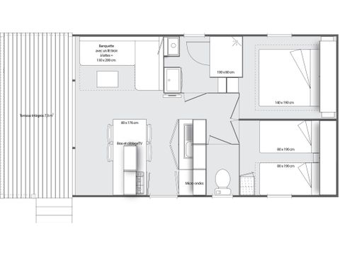 Mobile home 4 persons - OHARA FACE COMFORT