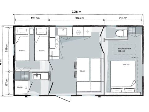 Mobilhome 6 personas - O'PHEA 724