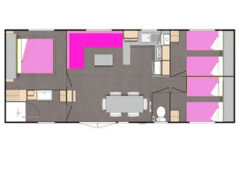 BUNGALOW 6 personnes - 3 chambres CONFORT PLUS