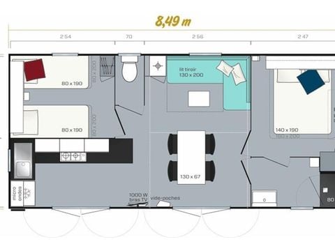Mobile home 4 persons - Premium Large