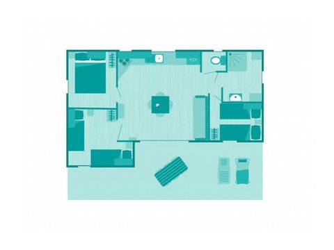 Chalet 6 personas - Chalet | Confort XL | 3 Dormitorios | 6 Pers.