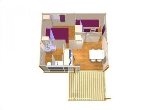 CHALET 4 personas - Gitotel 2 habitaciones