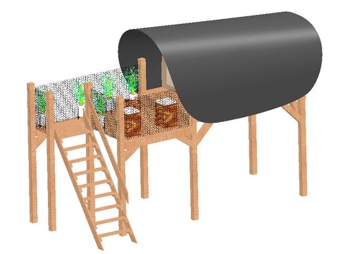 UNUSUAL ACCOMMODATION 2 people - Cocoon on stilts