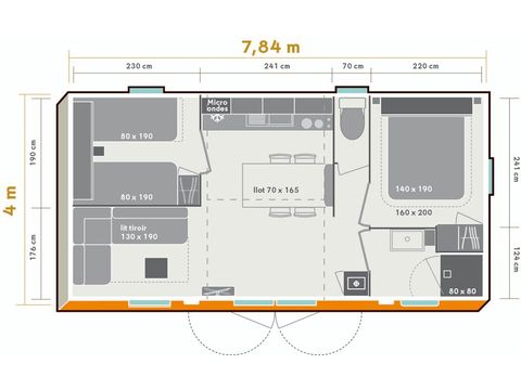 MOBILE HOME 4 people - Mobile-home Confort+ 2bed 4p