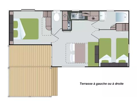 MOBILE HOME 6 people - Comfort 3 Rooms 6 Persons Côté Camping