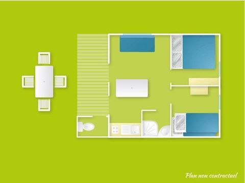 CHALET 4 persone - Chalet 4pl climatizzato 30m². TV 4 pers