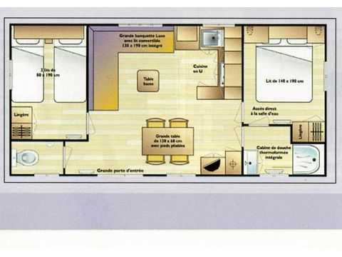 MOBILHOME 7 personas - Casa móvil para 5/7 personas. TV 5/7 pers