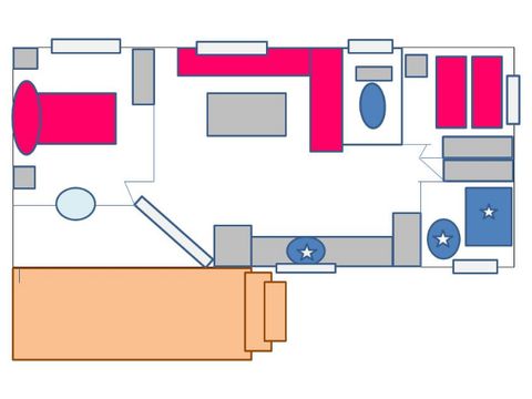 MOBILHOME 4 personnes - O'HARA GRAND CONFORT