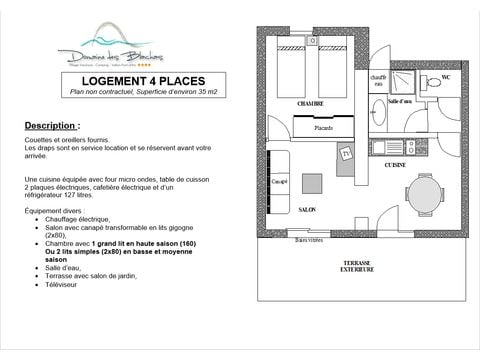 Appartement 4 personen - RIEUSSET BEGANE GROND TV TERRAS