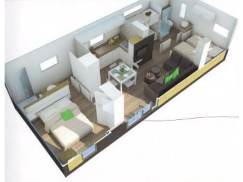 Mobile home 6 persons - MH3 TAOS (without sheets)