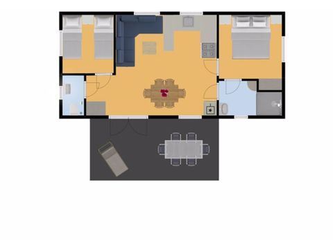 Stacaravan 4 personen - Kersenbomen