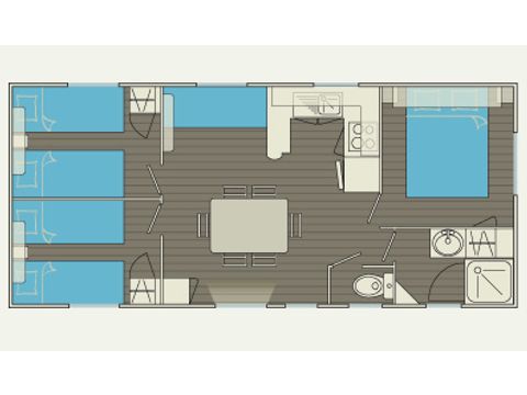 MOBILHOME 6 personas - GRAN ENCANTADOR