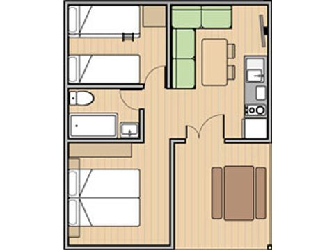 Bungalow 6 persone - Premium B07
