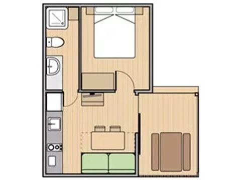 Bungalow 4 personen - Premium B11+