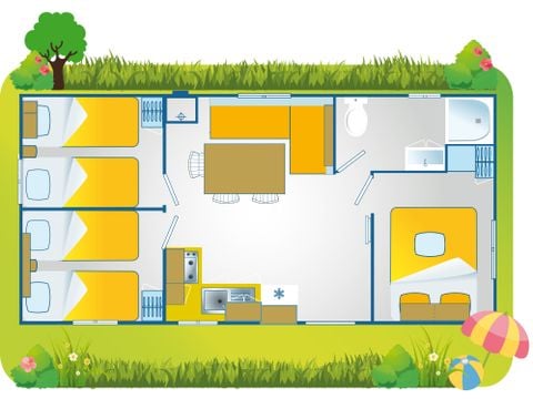 Mobile home 7 persons - Happy Premium