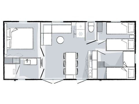 MOBILHOME 6 personnes - Mobil-home Premium 6 personnes 3 chambres 33m²